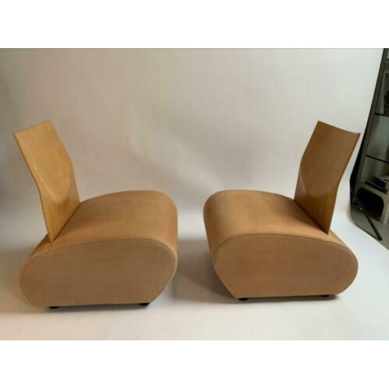 2 prachtige design Lounche Chairs van Karl-Friedrich Forster