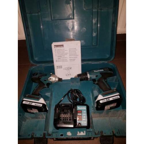 Makita schroefmachine en slagschroefmachine DK18041