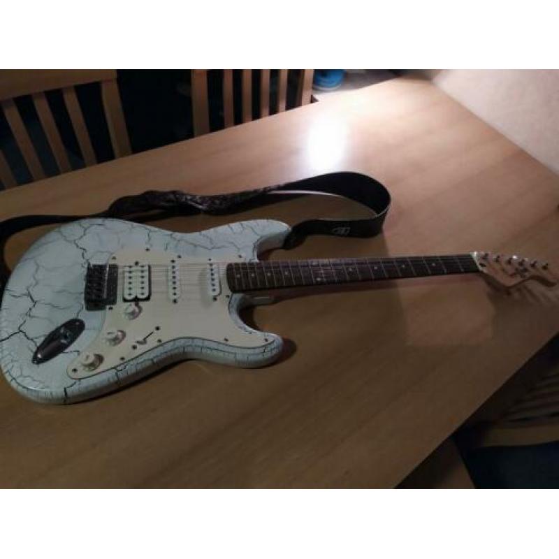 Stratocaster met bijzonder textuur