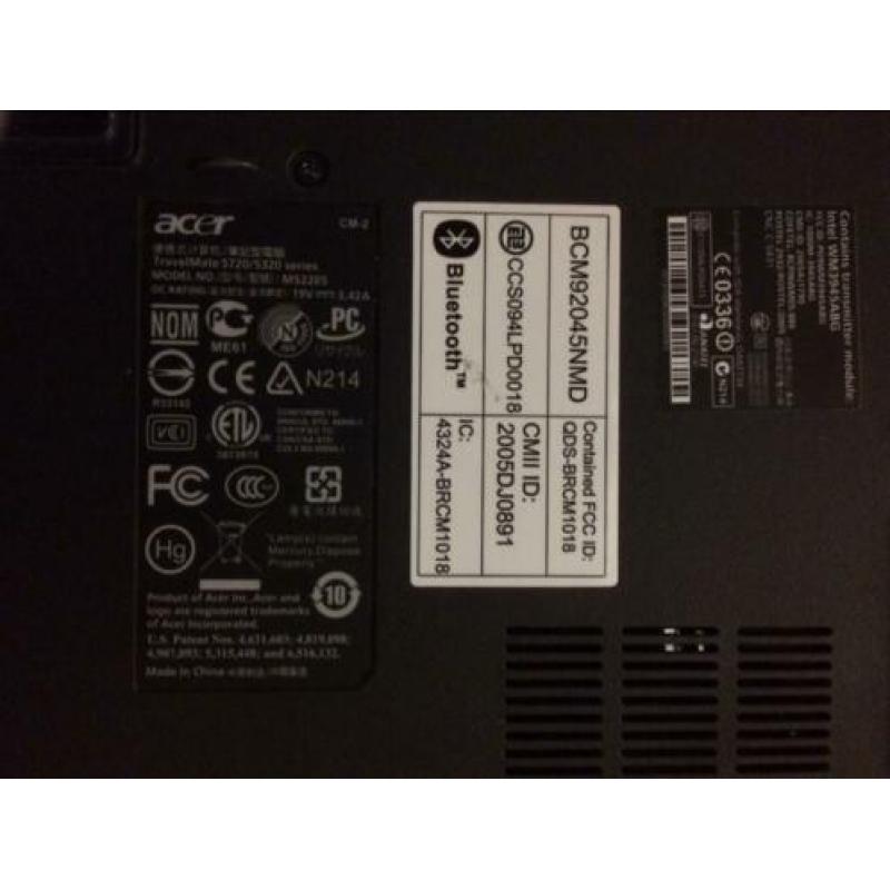 Laptop Acer travelmate 5720