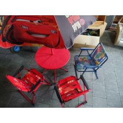 camping stoeltjes stoel kinderen set parasol tafel