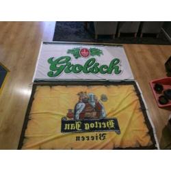 Hertog jan en Grolsch vlaggen