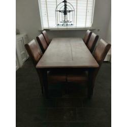 Eettafel teakhout