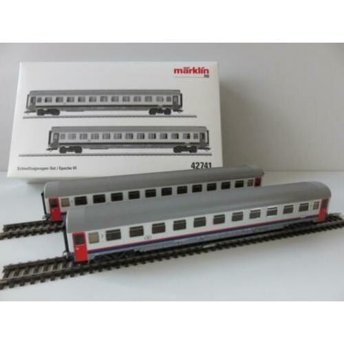 Marklin 42741 Eurofima-Wagen I6 SNCB/NMBS met 2 rijtuigen