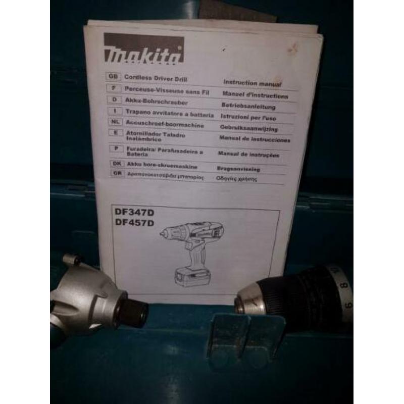Makita schroefmachine en slagschroefmachine DK18041