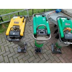 Wacker stamper trilplaat smalle + brede voet trilstamper