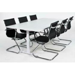 Vergadertafel Spreektafel 240x120cm - hoogte verstelbaar