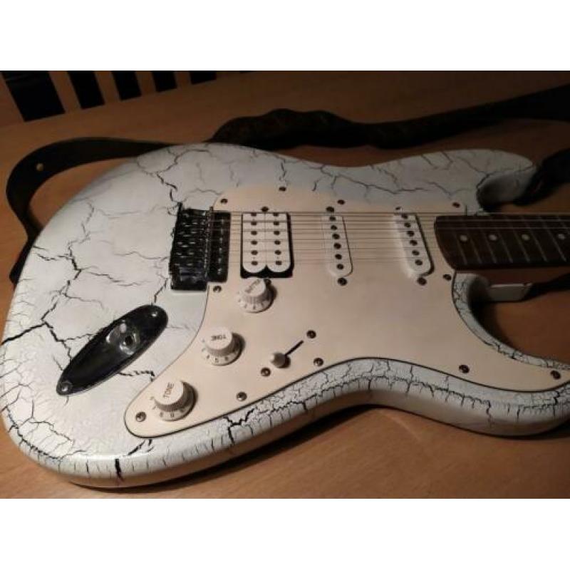 Stratocaster met bijzonder textuur