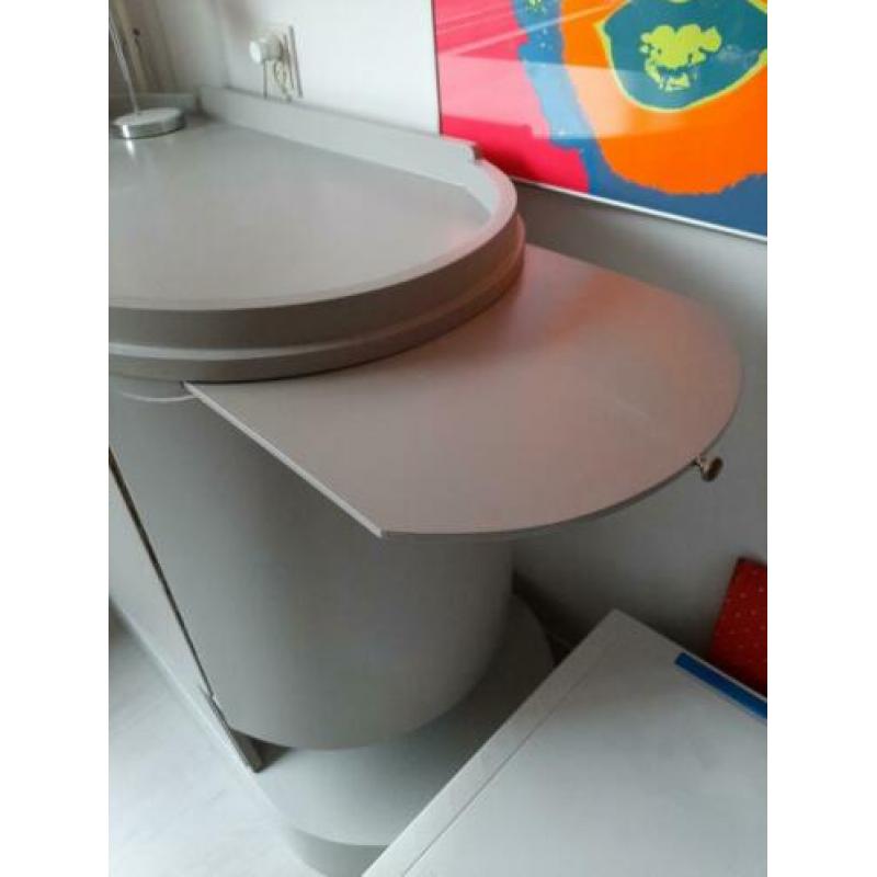Originele grijze retro vintage commode