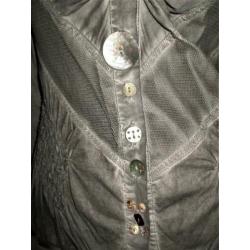 ELISA CAVALETTI ! Grijze blouse mt 36.