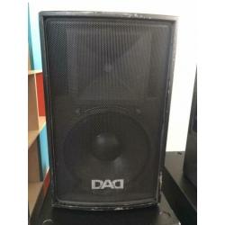 Complete DAD PA set - Speakers incl. Versterker en crossover