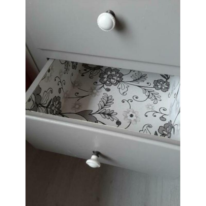 Originele grijze retro vintage commode