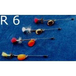 R 6 set van 4 Ultra Light Forel - Ruisvoorn - Baars spinners