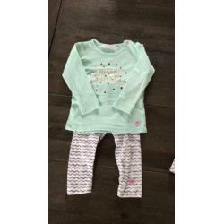 Jurkje met legging en longsleeve bampidano maat 74