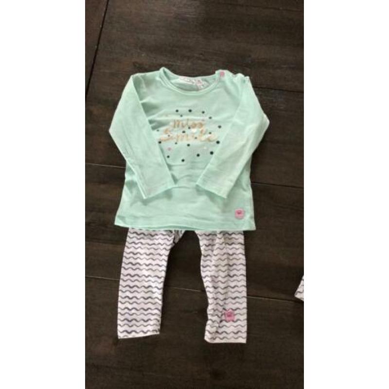 Jurkje met legging en longsleeve bampidano maat 74