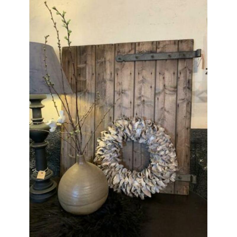 Stoere antieke houten luiken IL Fienile brocante antiek
