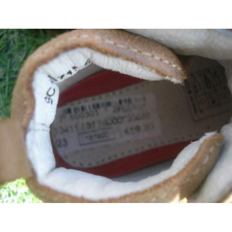 Schoentjes baby maat 23 nubuck leer Keq klittenband nieuw