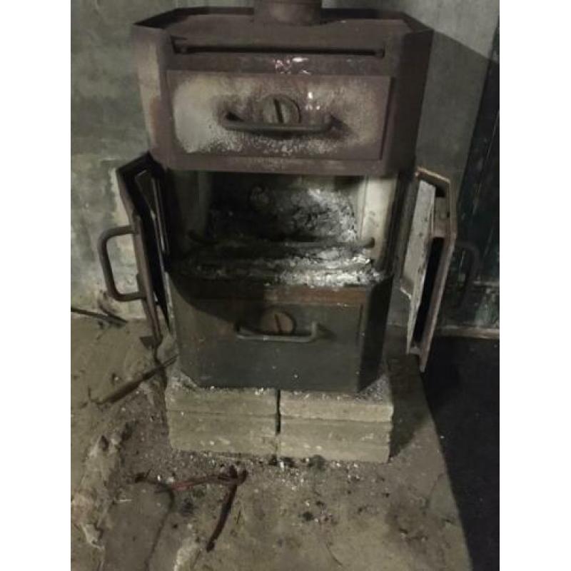 Hout kachel allesbrander verwarming werkplaatskachel