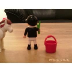 playmobil 4641 meisje met pony (extra een zweepje)