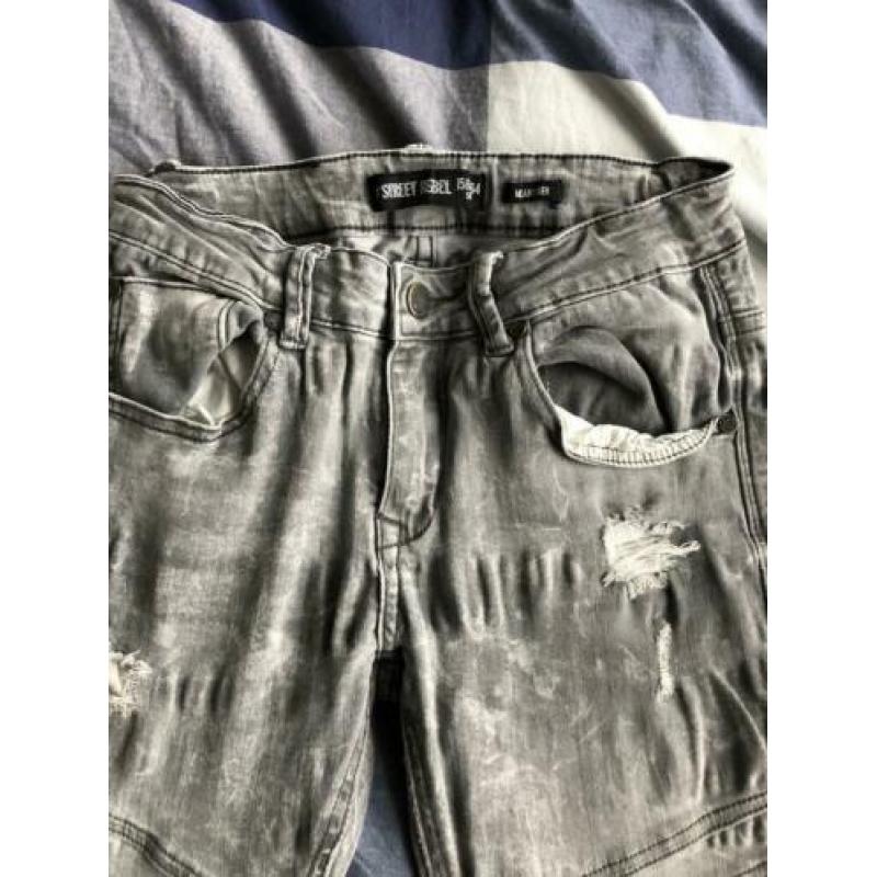 Coole grijze jeans Coolcat: Street Rebel 158/164 Skinny