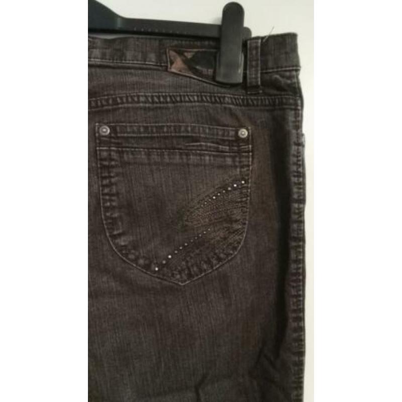 Brax lange bruine spijkerbroek Mt 44 stretch ZGAN! jeans Sta