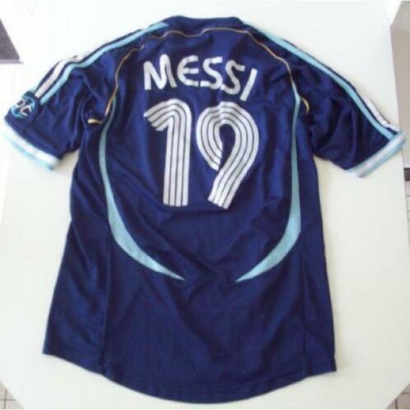 Orig.Away Voetbalshirt Messi nr 19 Argentinie 2006-7