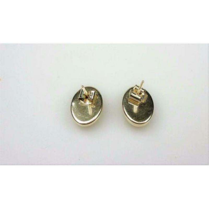 Opruiming Oorstekers zilver&amber / Z4892