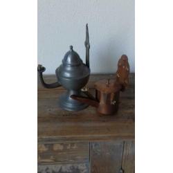 Olie lampjes tin en koper