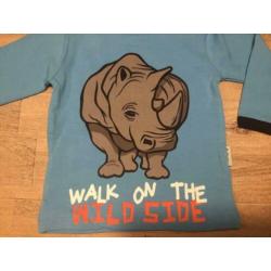 Nieuw set O’Chillie zwart broekje en longsleeve neushoorn 68
