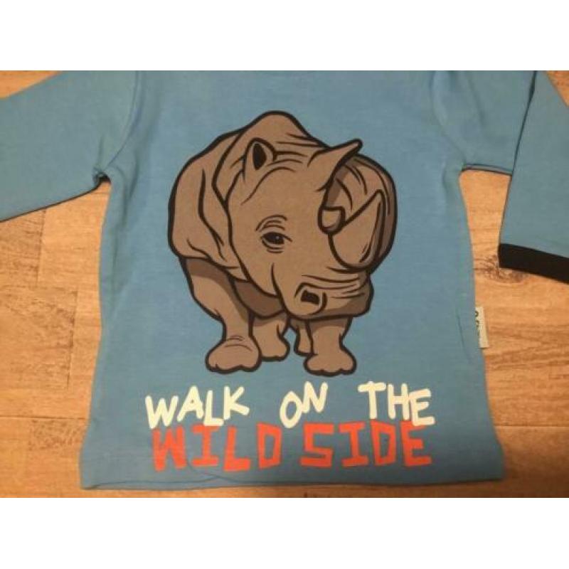 Nieuw set O’Chillie zwart broekje en longsleeve neushoorn 68
