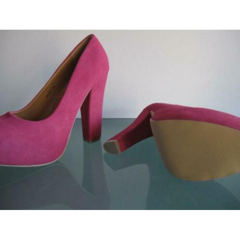 GRATIS VERZENDEN | NIEUWE luxe roze pumps 35