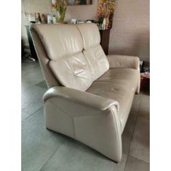 Bankstel leer en relaxstoel