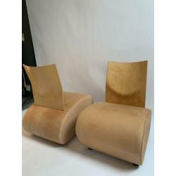 2 prachtige design Lounche Chairs van Karl-Friedrich Forster