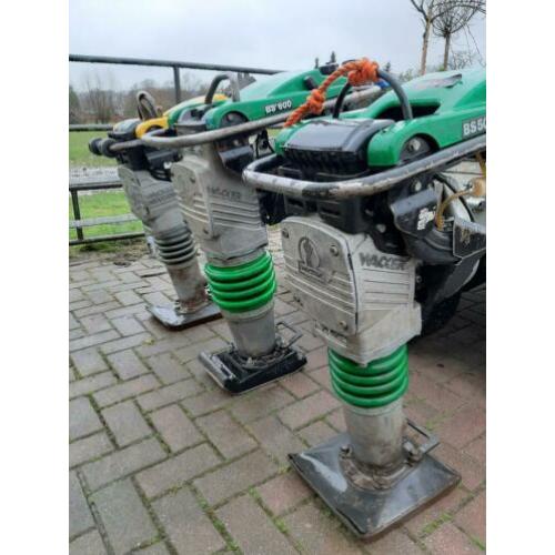 Wacker stamper trilplaat smalle + brede voet trilstamper