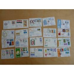 20 x First day cover Egypte Egypt 1973 / 1974 fdc