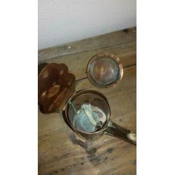 Olie lampjes tin en koper