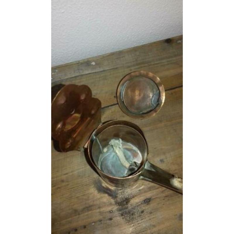 Olie lampjes tin en koper