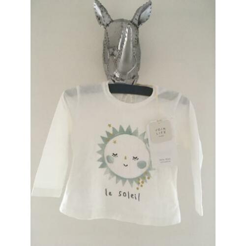 Zara Nieuw T-shirt longsleeve trui maat 74