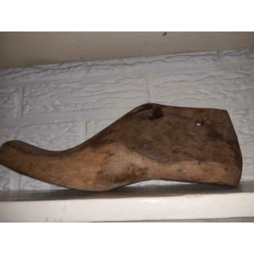 Houten schoenleest, leest, schoen mal, brocante