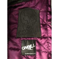 Zwart leren jack O’Neill maat: L