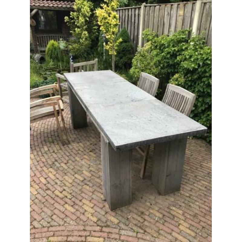3 Grijze betontegels 80x80x5 cm