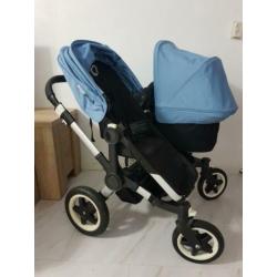 Bugaboo Donkey duo wagen Compleet 2 zitjes en een wiegje