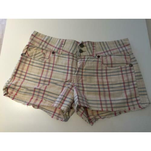 Korte Broek Replay beige/roze/blauw maat s