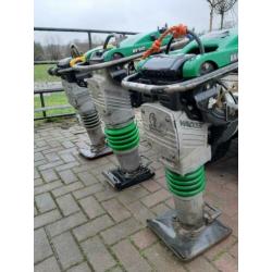Wacker stamper trilplaat smalle + brede voet trilstamper