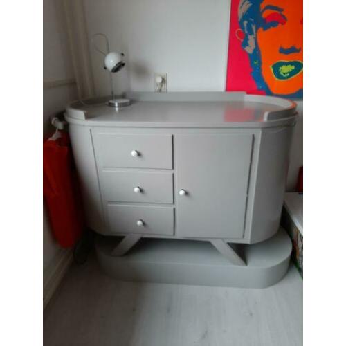 Originele grijze retro vintage commode