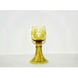 4x antique jugendstil Roemer glazen. 1900