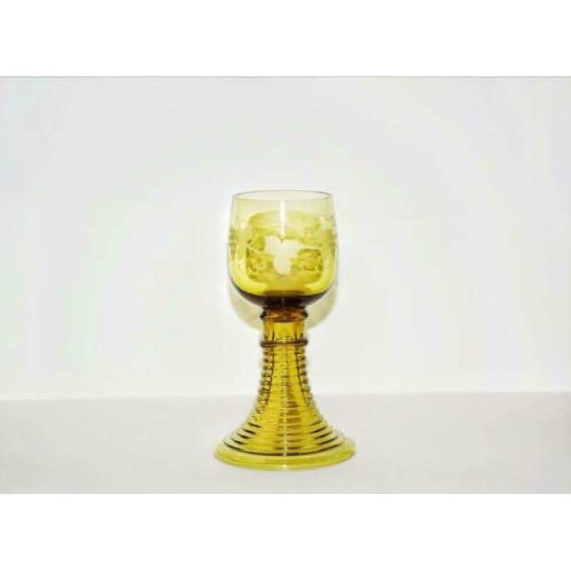 4x antique jugendstil Roemer glazen. 1900