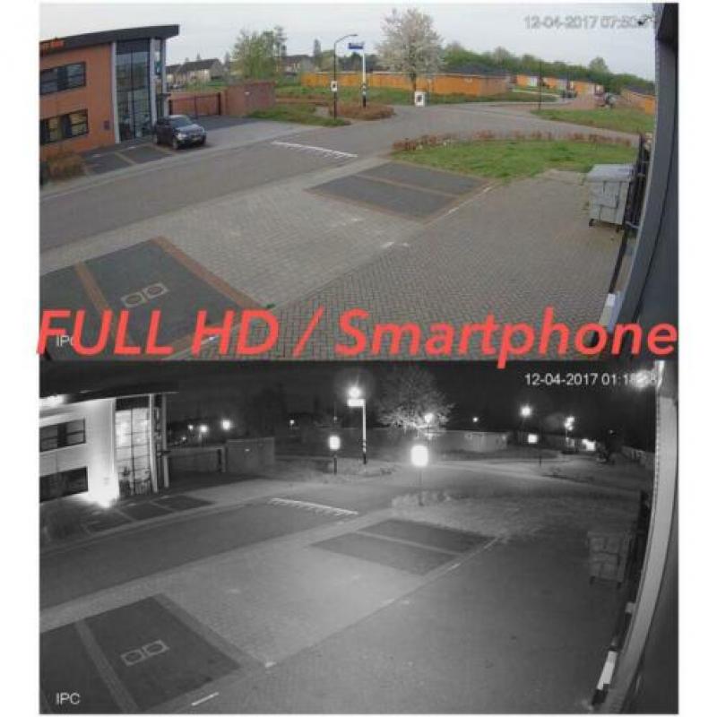 ???? Camerasysteem 4 HD dome IP camera bewaking samsung iPhone