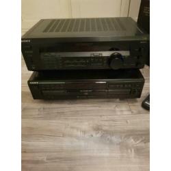 Sony versterker , en cd wisselaar en jamo speakers