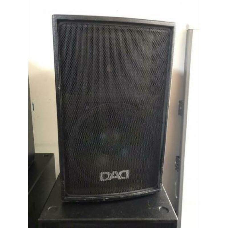 Complete DAD PA set - Speakers incl. Versterker en crossover